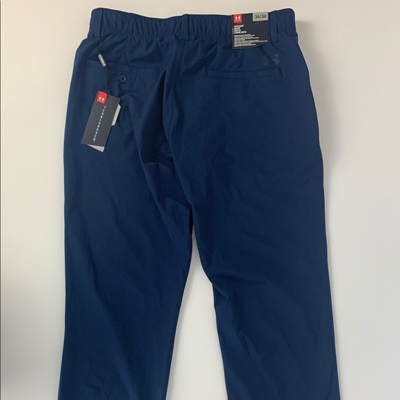 Under Armour Golf Threadborne Pants Navy 34/34 - Picture 8 of 8